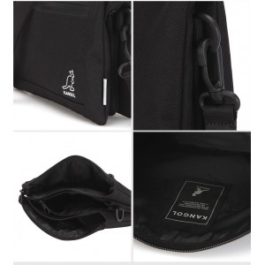 Kangol Keeper Partition Partition Cross Bag - Black 3102